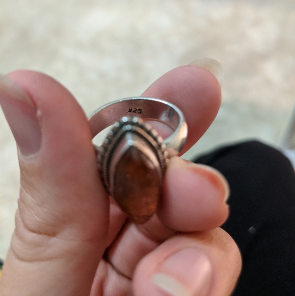 Goldstone Silver Ring - Picture 2 of 4